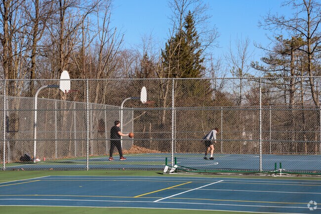 Basketball courts are open all year at North Royalton's Memorial Park.