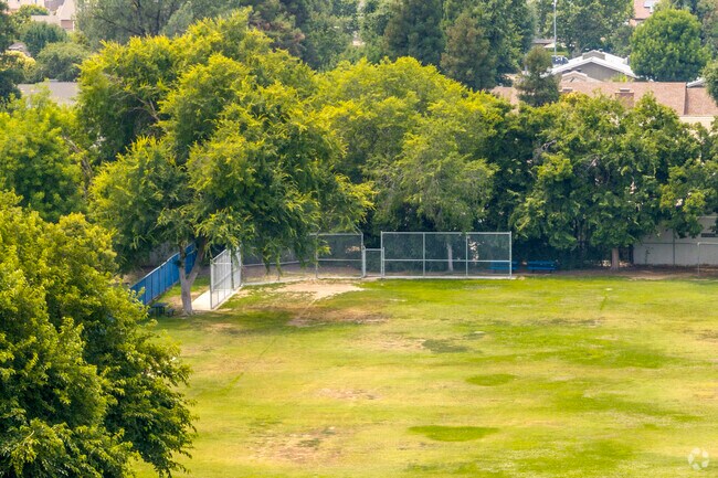The baseball field at Ayer Elementary School in Fresno.
