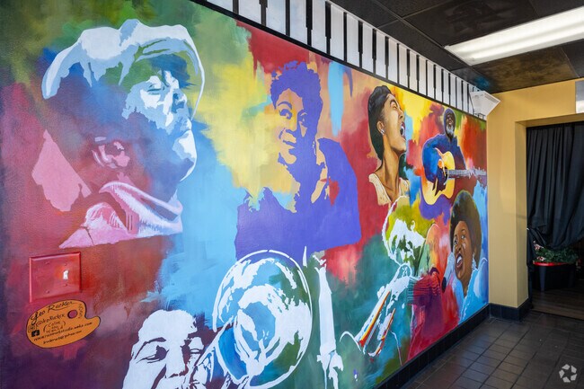 Local artist Leo Rucker created this beautiful mural inside of the Taste of the Triad.