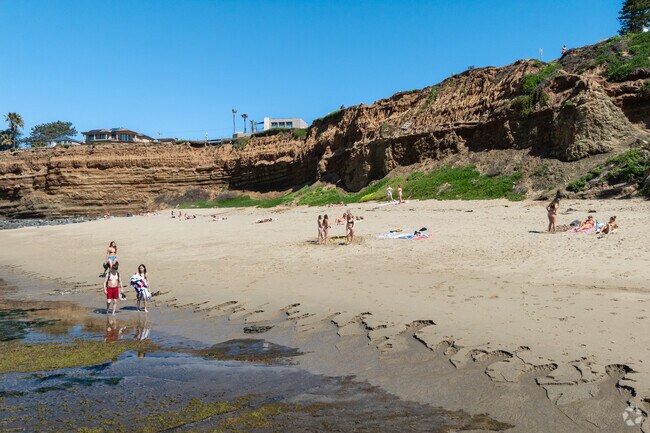 Sunset Cliffs features hidden beaches with soft white sand.