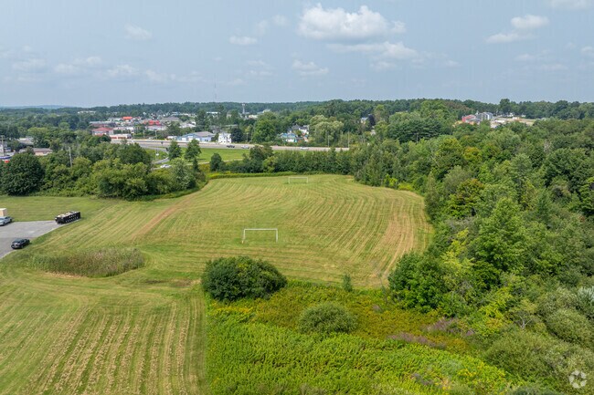 The soccer field at the Mary Snow School in Bangor, ME.