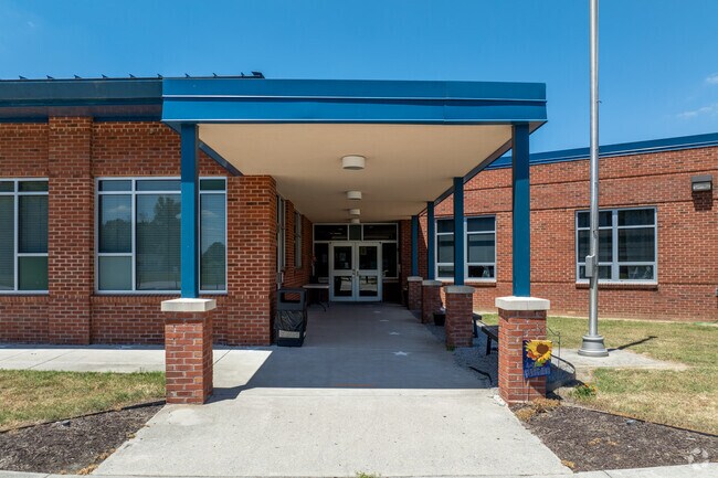 The entrance of South Elementary School.