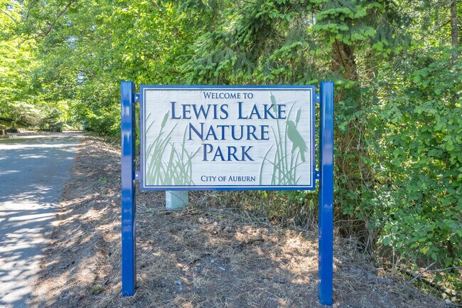 Take a walk around Lewis Lake Nature Park for some excersize in West Hill-Midway.