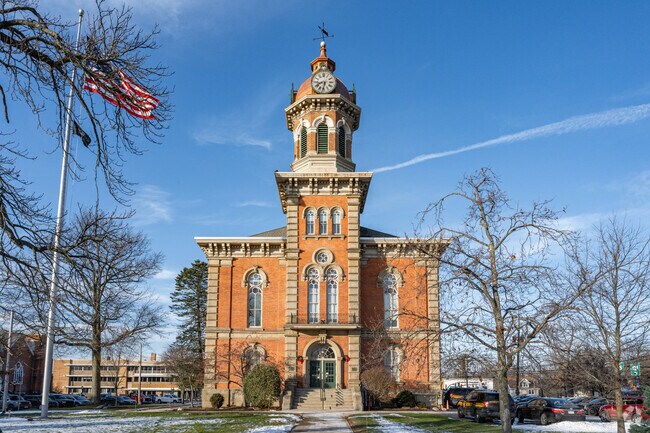 The Geauga County Courthouse has been standing in Chardon since the mid-19th century.