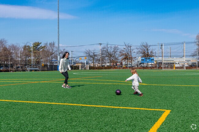 Play some soccer on the state of the art turf field at Robbins Lane Community Park in Jericho.