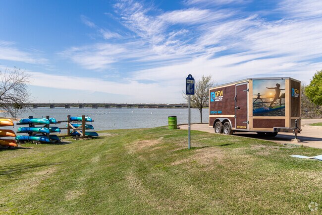 Little Elm Beach Park is a favorite destination for lakeside fun.