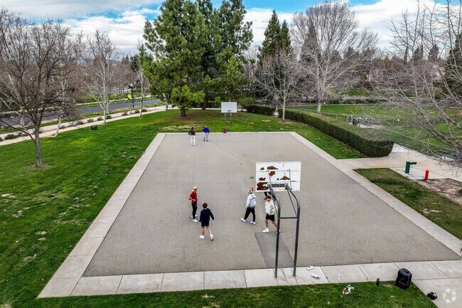 Bruno Canziana Park has a large basketball court which is usually full of residents playing in Dunsmuir.
