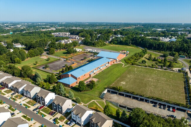 The large campus of Sterling Elementary in the Sterling neighborhood of Charlotte.