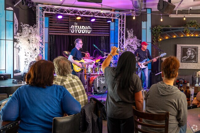 Hidden River residents can enjoy some food and live music at The Studio on Mainstreet in Downtown Parker.