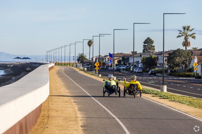 The San Francisco Bay Trail runs through Foster City and is popular with bicyclists.