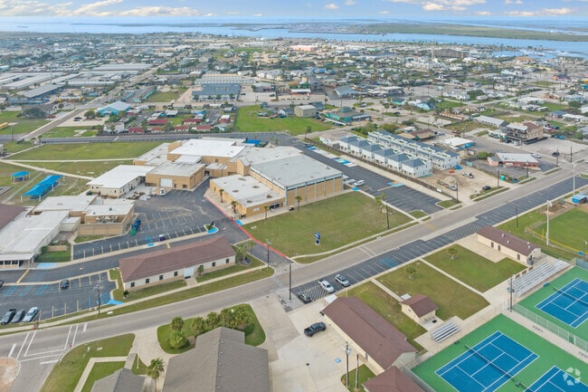 Port Aransas High School has an enrollment of approximately 200 students.
