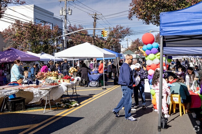 Many vendors line the streets at the Merrick Fall Festival.