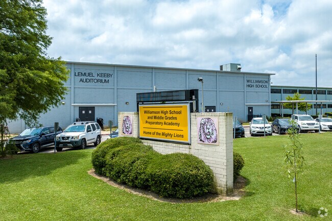 Lillie B. Williamson High School is located near Pleasant Valley, Mobile, AL.