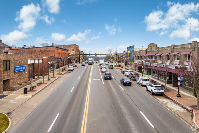Old US-12, also known as Michigan Ave, is the main throughway through downtown Saline.