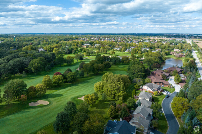 Hundreds of large homes surround the Prestwick Country Club.