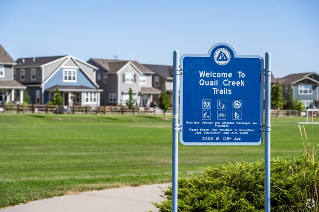 Explore scenic Quail Creek Trails at Quail Park, just steps from Lexington Estates.