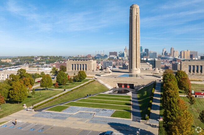 WWI War Memorial in Penn Valley Park, near downtown Kansas City.