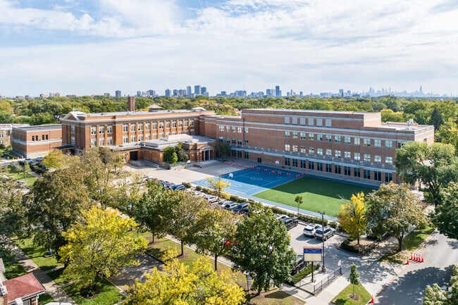 George Armstrong Elementary School has a turf field in the back.