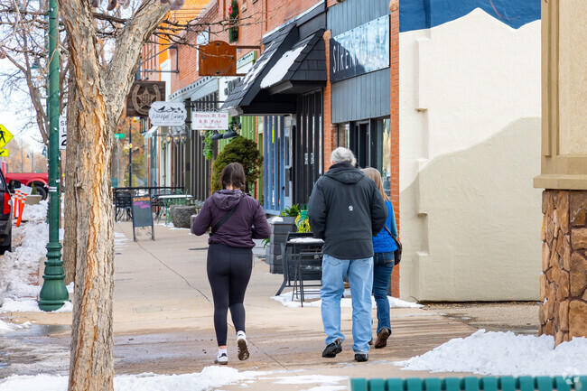 Mountain Avenue in Berthoud is lined with a handful of small businesses from restaurants to home goods shops.