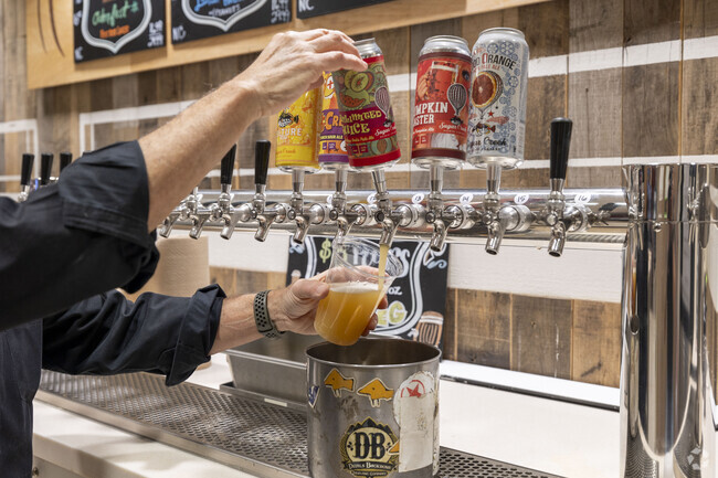 You can get some of the best local beer at the Beer Den in Huntscroft-New Forestdale.