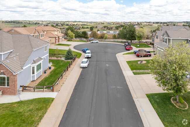 The Villages of Parker neighborhood has many cul-de-sacs, enhancing the feeling of community.