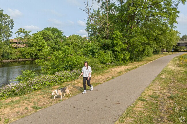 Walk your dog along the Lansing River Trail, located just outside the Old Forest neighborhood.