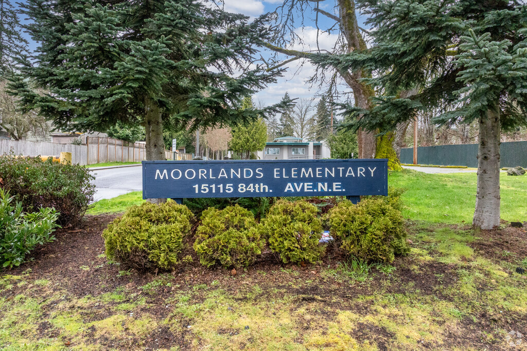 Moorlands Elementary School signage.
