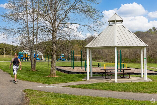 French Memorial Park features a gazebo and walking track.