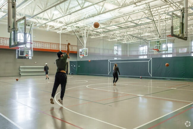 The Grand Park Community Recreation Center in Fraser has a variety of amenities, including basketball courts, a gym, and other athletic facilities.