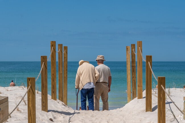 Collins Estates residents come to Indian Rocks Beach to hang out on the sand dunes and admire the view.