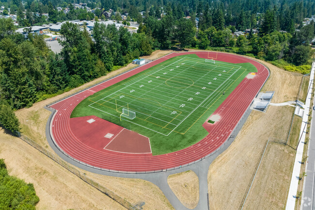 Voyager Middle School has a well-maintained athletic field.