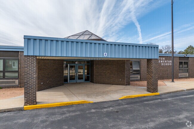 The front entrance at Edgerton Elementary School.