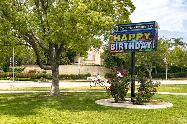 Rancho Cucamonga students can bike to Terra Vista Elementary School.