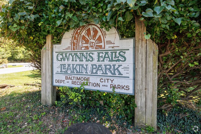 Gwynns Falls/Leakin Park spans 1,216 acres of trails near Shipley Hill’s western edge.