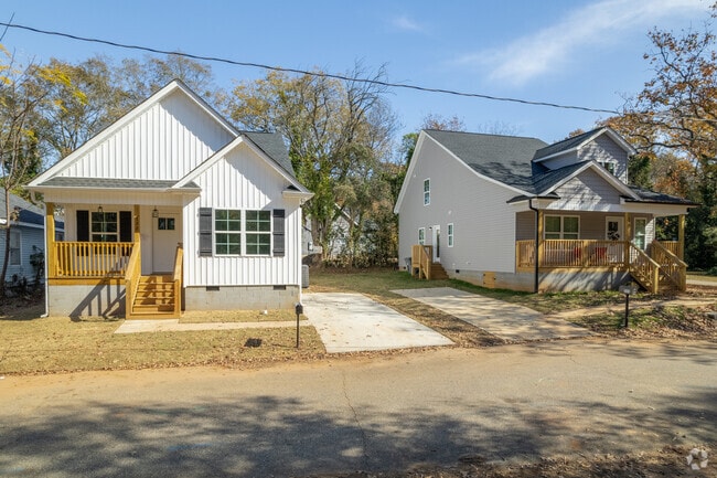Newly constructed homes are appearing all through the Northside neighborhood.