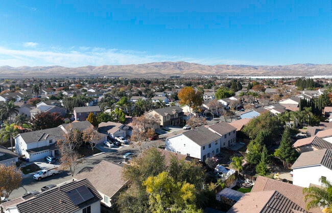 The City of Patterson sits in front of the picturesque view of the Diablo Mountains.