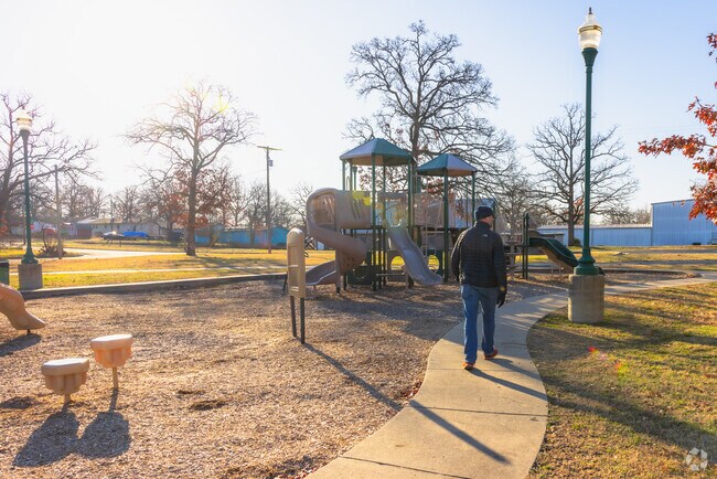 Walkers love strolling around Humphrey Park for their daily exercise.