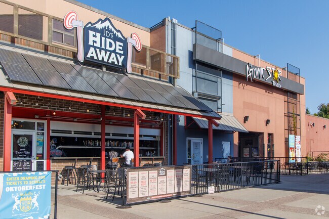 Many restaurants and bars 
 like the Hide Away aren't a far drive for White Oaks Park residents.