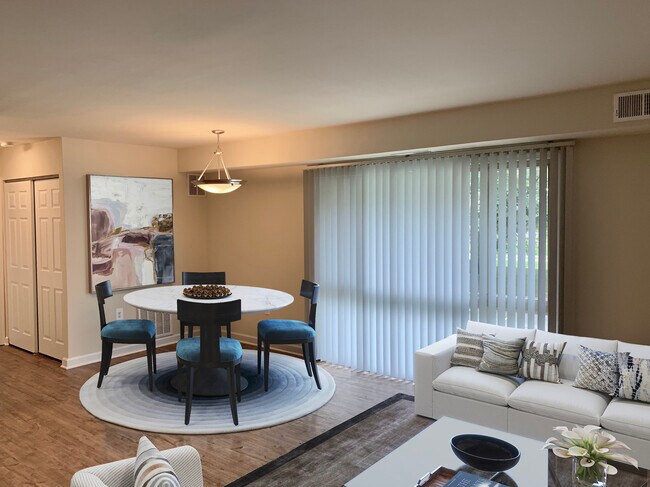 Open concept living/dining areas