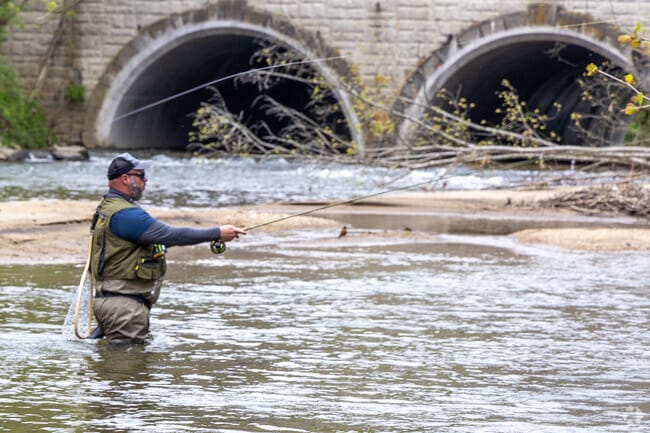 The nearby Gunpowder River is a peaceful retreat for Carney residents.
