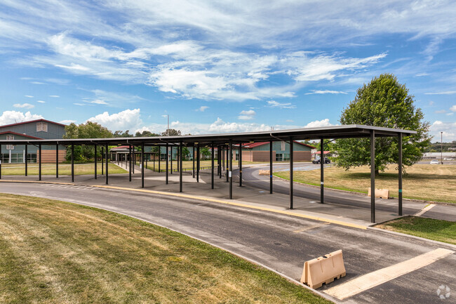Mary Blount Elementary School sits on Old Glory Road.