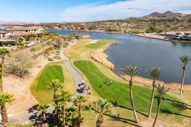 Golf courses are plentiful in Lake Las Vegas.