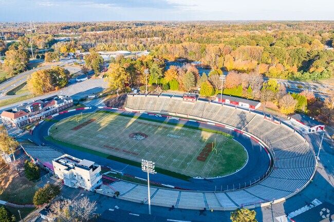 Bowman Gray Stadium, one of NASCAR's iconic short tracks, is in the neighborhood.