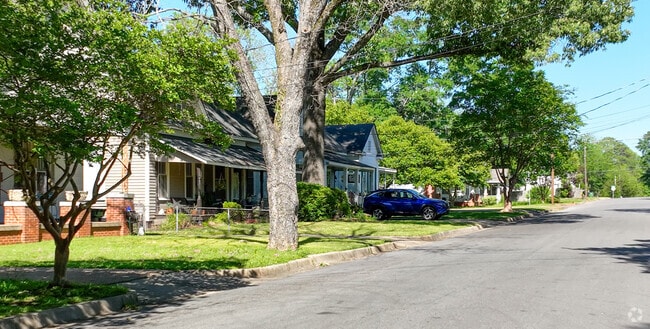Highland Park has lots of shade from its large oak trees.
