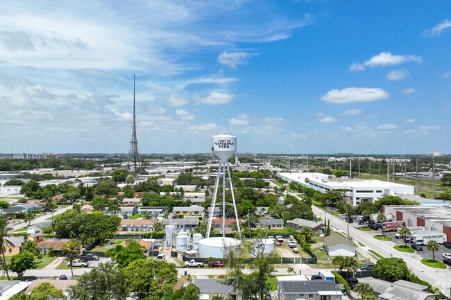 The water tower over Mangonia Park stands as a beacon of community identity and resilience.