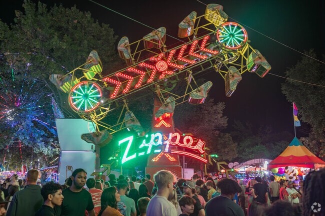 The West Side Nut Club Fall Festival in Evansville is one of the largest fall festivals.