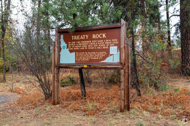 Treaty Rock Park provides a short walking trail for the residents of West Seltice.