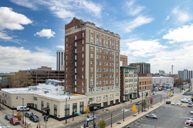 Downtown Springfield blends brownstone high-rises with sleek mixed-use modern developments.