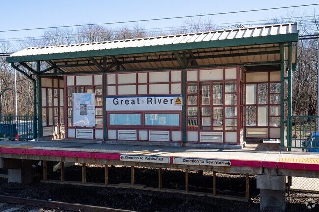 Great River Long Island Rail Road Station.