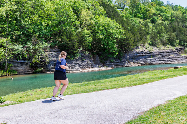 Harrison residents enjoy scenic trails through town.